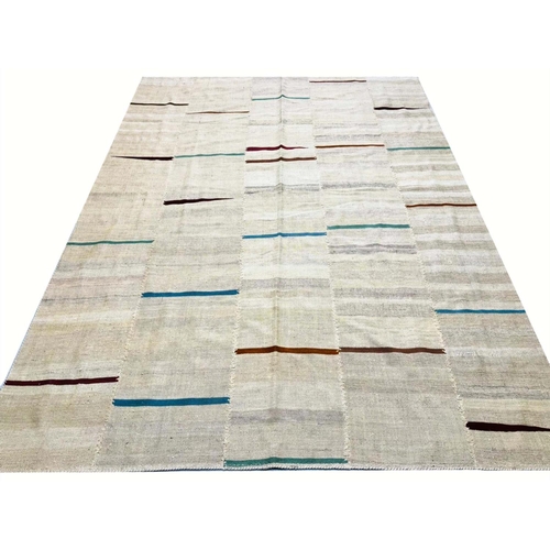 90 - CONTEMPORARY RUFARSHI KILIM, 296cm x 230cm.