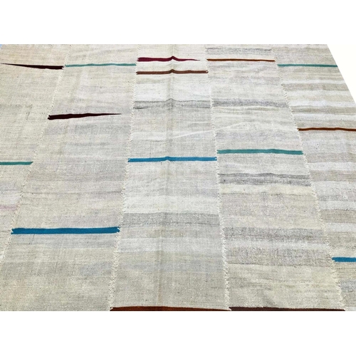 90 - CONTEMPORARY RUFARSHI KILIM, 296cm x 230cm.