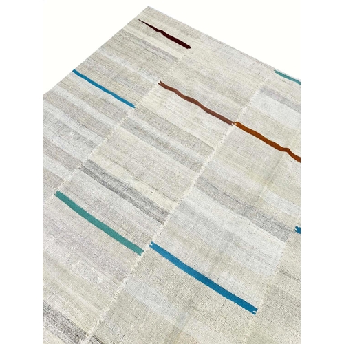 90 - CONTEMPORARY RUFARSHI KILIM, 296cm x 230cm.