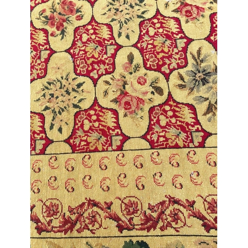 91 - FINE MUGHAL DESIGN NEEDLEPOINT CARPET, 370cm x 270cm.