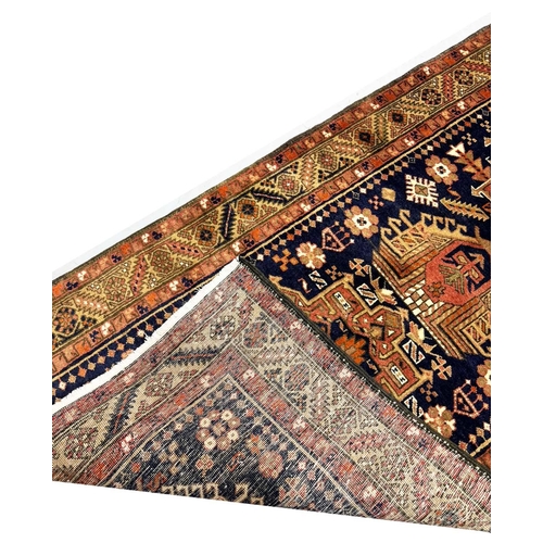 95 - PERSIAN HERIZ LONG RUNNER, 448cm x 85cm.