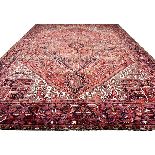 96 - PERSIAN HERIZ BAKSHAISH CARPET, 400cm x 290cm.