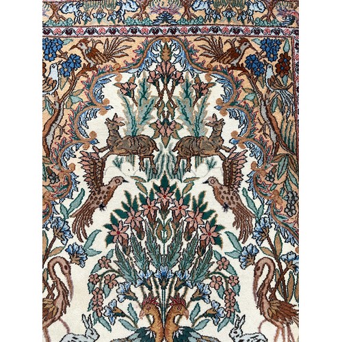 88A - PICTORIAL RUG, 181cm x 117cm.