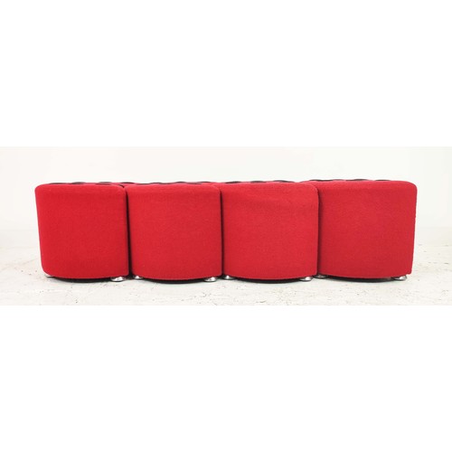 315 - DAVIDSON HIGHLY STOOLS, a set of four, lady bug design, 60cm x 50cm x 45cm. (4)