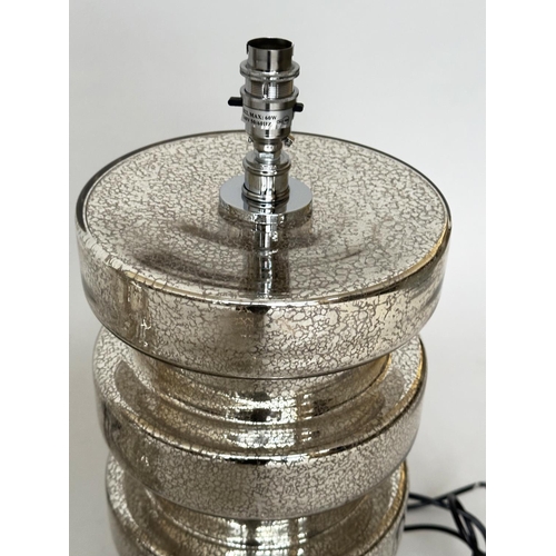 116 - TABLE LAMPS, a set of four, Venetian silvered mirrored glass (India Jane), 56cm H. (4)