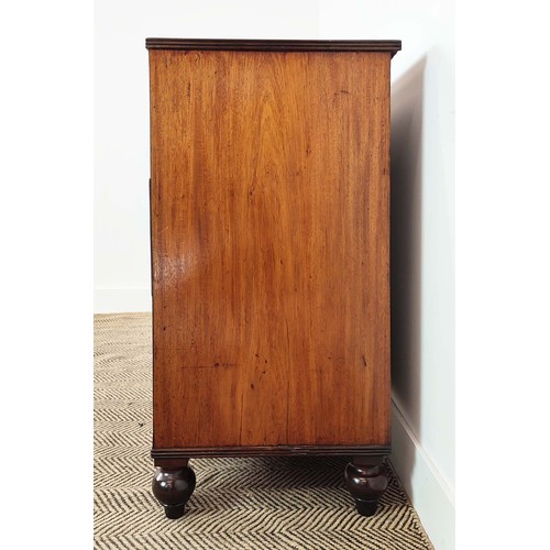 250 - CHEST, Regency mahogany, with two short over two long drawers, with brass handles, 85cm W x 48cm D x... 