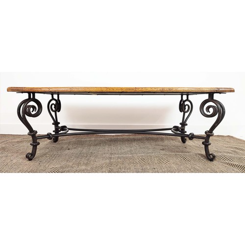 454 - LOW TABLE, to match previous lot, 47cm H x 130cm x 70cm.