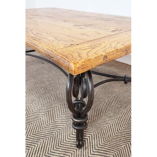 454 - LOW TABLE, to match previous lot, 47cm H x 130cm x 70cm.