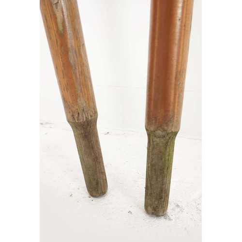 393 - PAIR OF MID-CENTURY OARS, 260cm H