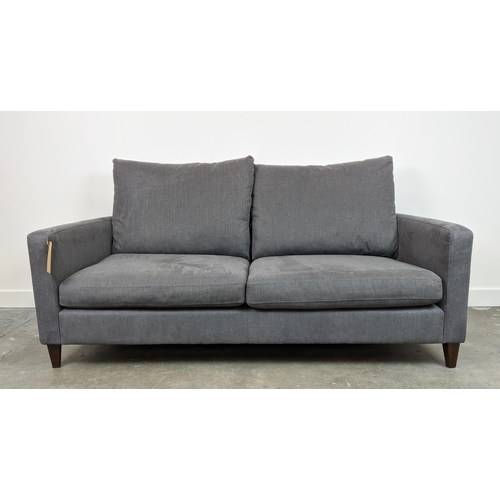 295 - SOFA, grey upholstery, 78cm H x 188cm W.