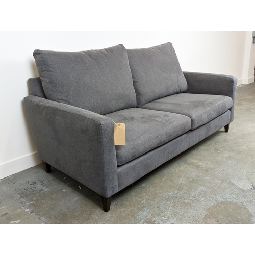 295 - SOFA, grey upholstery, 78cm H x 188cm W.