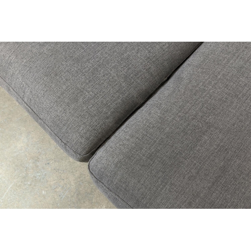 295 - SOFA, grey upholstery, 78cm H x 188cm W.