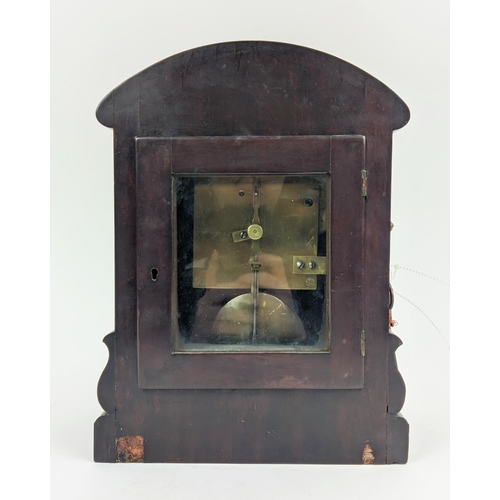 19 - AN EARLY 19TH CENTURY MAHOGANY BRACKET CLOCK, spring driven movement, with pendulum and key, by Will... 