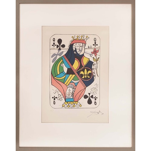 116 - SALVADOR DALI, As De Trefles, lithograph on arches paper, 47cm x 32cm, signed artists proof. (Subjec... 