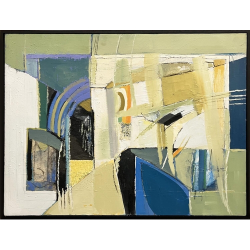 105 - VERA GAROFALO, 'Abstract- interno', oil on canvas, 60cm x 80cm, framed, label verso.