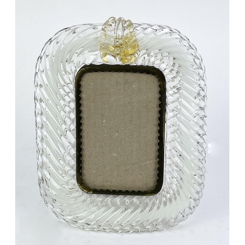 7 - BAROVIER AND TOSO PICTURE FRAME, mid century 24cm H x 18cm.