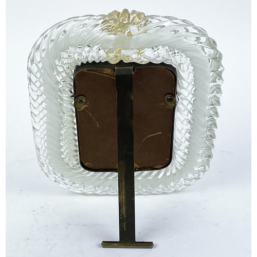 7 - BAROVIER AND TOSO PICTURE FRAME, mid century 24cm H x 18cm.