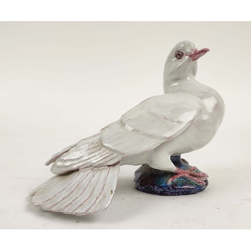 9 - LADY ANNE GORDON (1924-2007) CERAMIC PARROT AND DOVE, monogrammed initial to base, parrot 20cm H, do... 