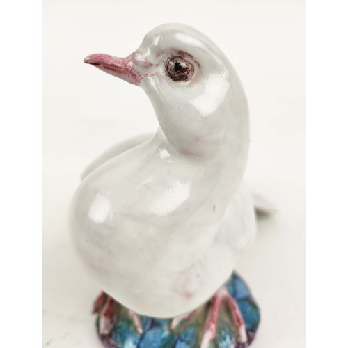 9 - LADY ANNE GORDON (1924-2007) CERAMIC PARROT AND DOVE, monogrammed initial to base, parrot 20cm H, do... 