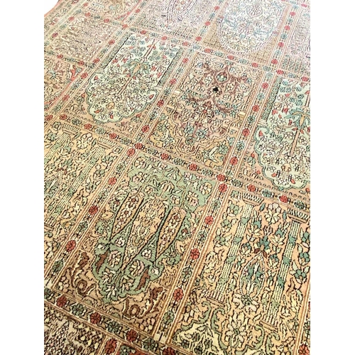 169 - FINE SILK GARDEN DESIGN CARPET, 430cm x 292cm.