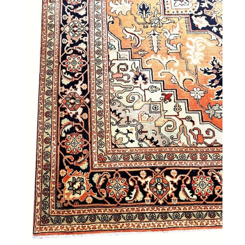 176 - FINE PERSIAN HERIZ CARPET, 295cm x 208cm.