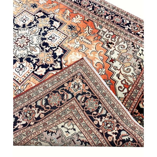 176 - FINE PERSIAN HERIZ CARPET, 295cm x 208cm.