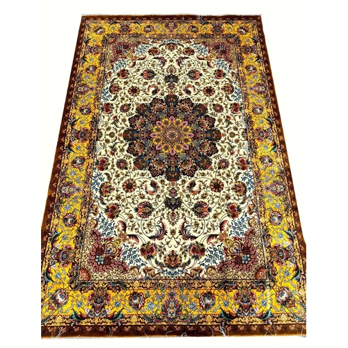 179 - FINE QUM DESIGN RUG, 225cm x 150cm.