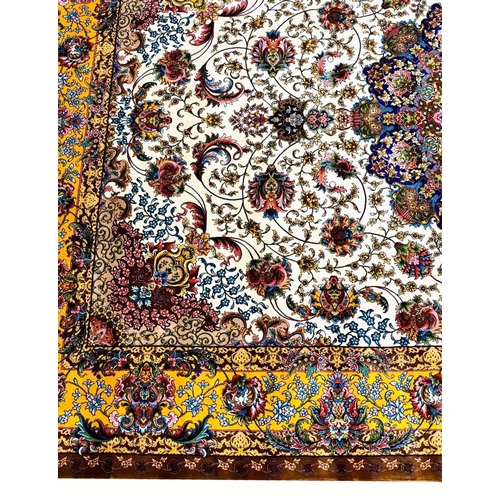 179 - FINE QUM DESIGN RUG, 225cm x 150cm.