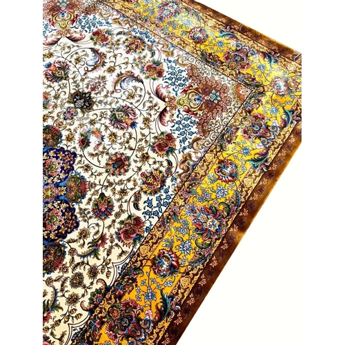 179 - FINE QUM DESIGN RUG, 225cm x 150cm.