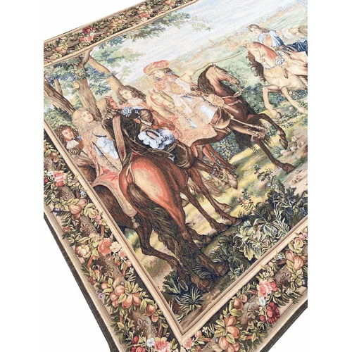 193 - FRENCH TAPESTRY, 290cm x 190cm.