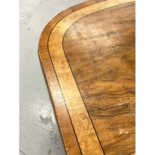 208 - DINING/BOARDROOM TABLE, Art Deco walnut and burr walnut banded with three leaves and square supports... 