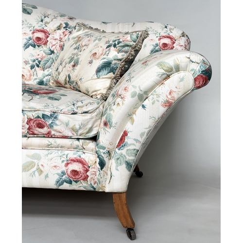 294 - COLEFAX AND FOWLER SOFA, country house Georgian style with Colefax & Fowler Jubilee rose fabric upho... 