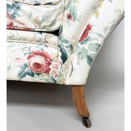 294 - COLEFAX AND FOWLER SOFA, country house Georgian style with Colefax & Fowler Jubilee rose fabric upho... 