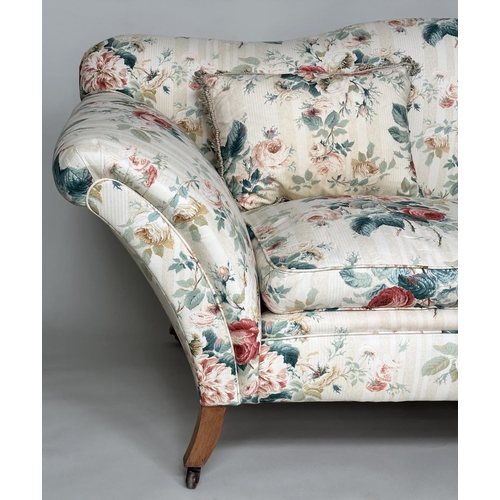 294 - COLEFAX AND FOWLER SOFA, country house Georgian style with Colefax & Fowler Jubilee rose fabric upho... 