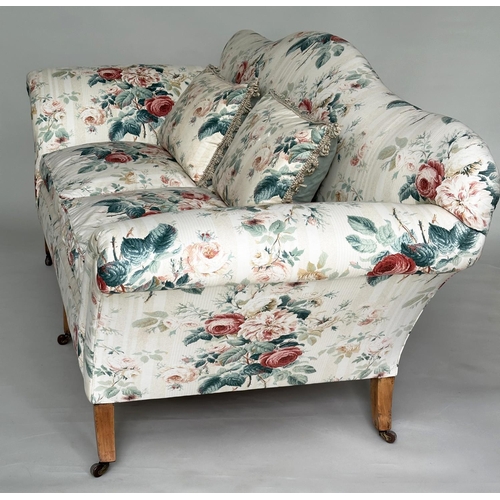 294 - COLEFAX AND FOWLER SOFA, country house Georgian style with Colefax & Fowler Jubilee rose fabric upho... 