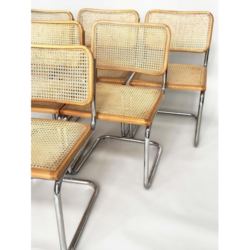 376 - AFTER MARCEL BREUER CESCA STYLE CHAIRS, a set of six, 79cm H. (6)