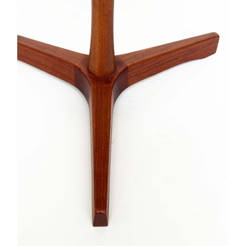 378 - ARTEK SIDE TABLE BY HANS C ANDERSEN, teak dished top, 44cm H x 36cm W.