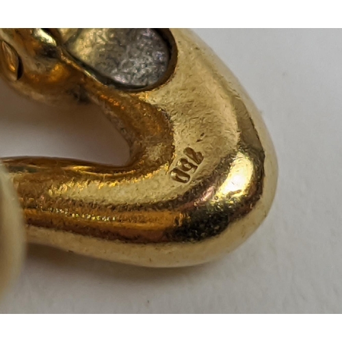 40 - A PAIR OF 18CT GOLD GENTS CUFFLINKS, 20grams approx.