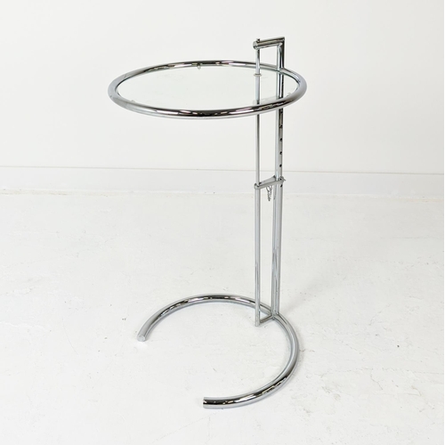 405 - AFTER EILEEN GRAY E1027 STYLE SIDE TABLE, 63cm x 51cm diam.