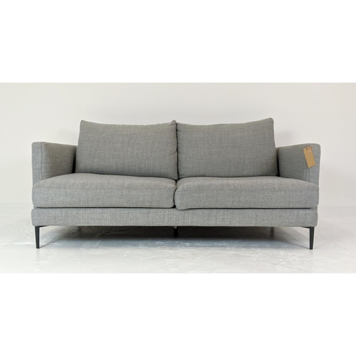 407 - CAMERICH NOTTING SOFA, with light grey upholstery, 195cm x 85cm H x 92cm.