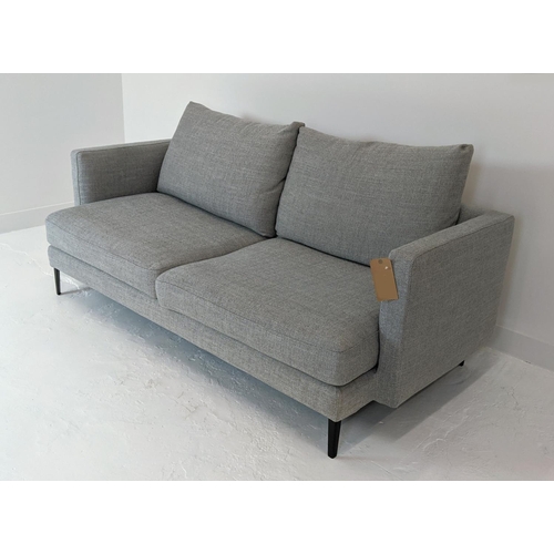 407 - CAMERICH NOTTING SOFA, with light grey upholstery, 195cm x 85cm H x 92cm.