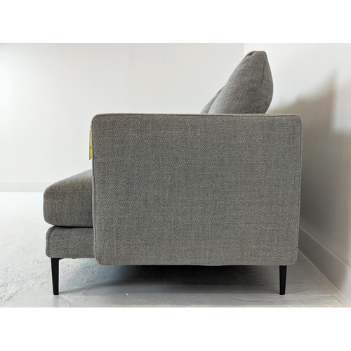 407 - CAMERICH NOTTING SOFA, with light grey upholstery, 195cm x 85cm H x 92cm.