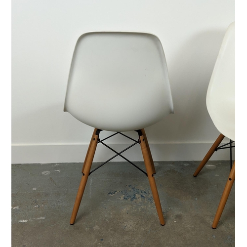 409 - VITRA DSW CHAIRS, a set of six, by Charles and Ray Eames, 81cm H. (6)