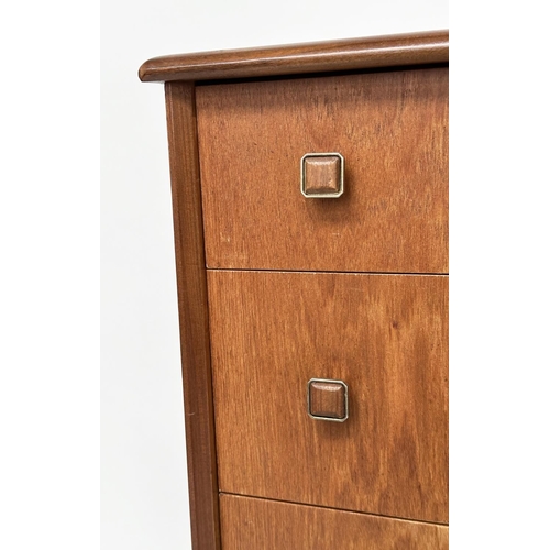 550 - CHEST OF DRAWERS, 1970s teak with four long drawers, 77cm W x 42cm D x 91cm H.