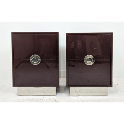 303 - TALISMAN BESPOKE SIDE CHESTS, a pair, 45cm x 45cm 65.5cm.