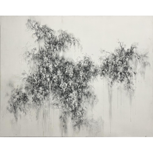 126 - JAYNE ANITA SMITH (20th century British), 'On our knees', graphite/gesso/charcoal on aluminium, Roya... 