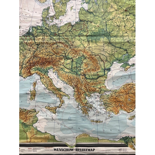 69 - KARL WENSCHOW, Munchen, “Europe - Map” Colour lithograph, 165cm x 212cm.