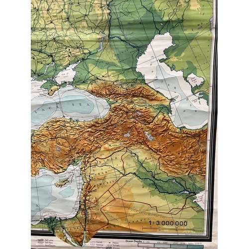 69 - KARL WENSCHOW, Munchen, “Europe - Map” Colour lithograph, 165cm x 212cm.