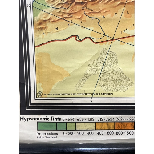 69 - KARL WENSCHOW, Munchen, “Europe - Map” Colour lithograph, 165cm x 212cm.