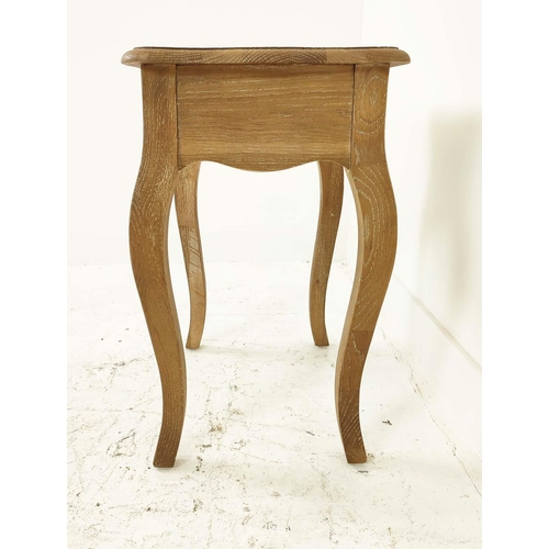 310 - SIDE TABLES, a pair, contemporary French Provincial style, with a draw to each, 50cm x 38cm x 61cm. ... 